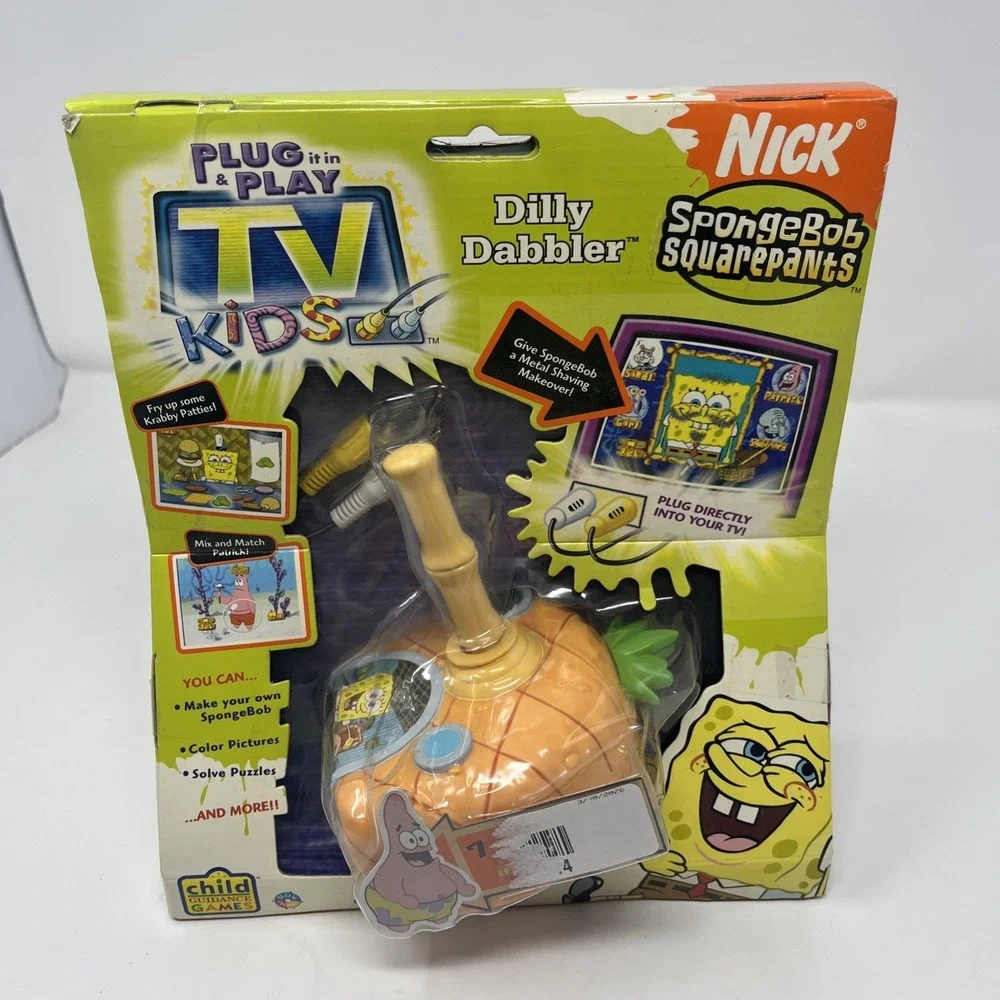 SpongeBob SquarePants Dilly Dabbler Plug n' Play TV Game by Jakks Pacific NEW